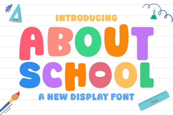 About School: A Playful Typeface for Editorial Design