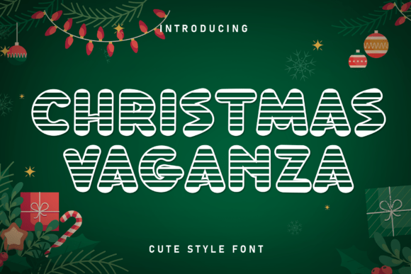 Christmas Vaganza: A Premium Display Font for Festive Editorial Design