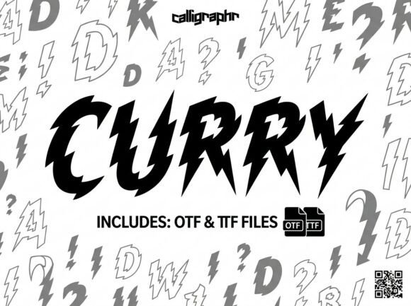 Curry: The Bold Display Font That Electrifies Editorial Design