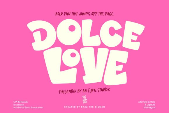Dolce Love: The Playful Display Typeface for Modern Web Design