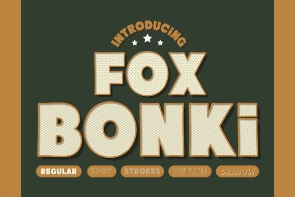 Fox Bonki: The Bold Display Font for Handmade Crafts