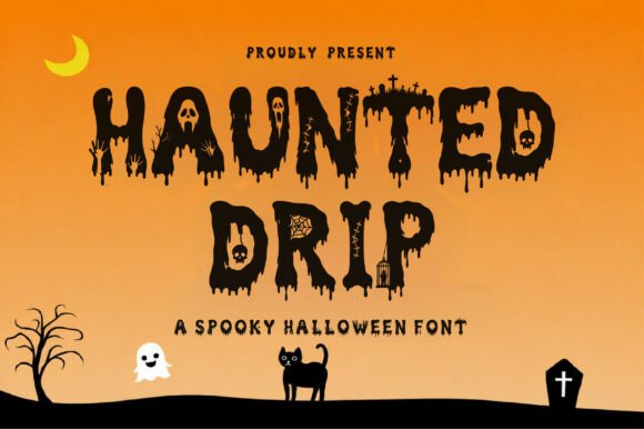 Halloween Marketing with Haunted Drip: A Premium Display Typeface