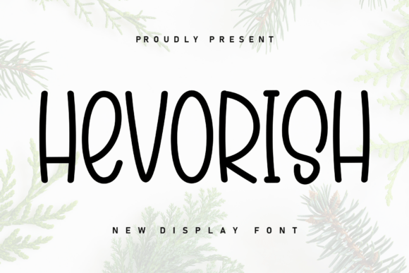 Hevorish: A Handwritten Display Font for Cozy Campaigns