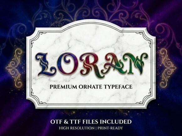 Loran: A Stunning Display Font for Editorial Design