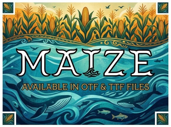 Maize: The Elegant Display Font for Handmade Product Labels