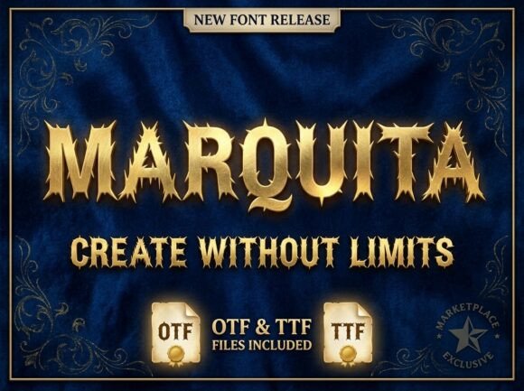 Marquita: The Fantasy Display Font for Bold Brand Identity