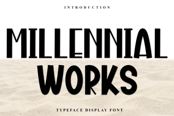 Millennial Works: A Festive Typeface for Digital Campaigns