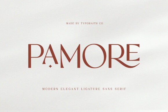 Pamore: The Elegant Typeface for Modern Business Branding