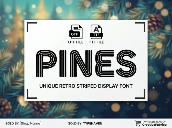 Pines: The Display Typeface That Revives Editorial Design