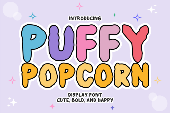 Puffy Popcorn Font for Eye-Catching Designs