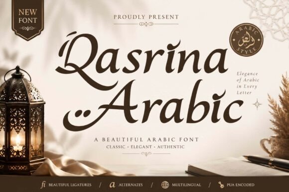 Qasrina Arabic: A Modern Display Font for Digital Creativity