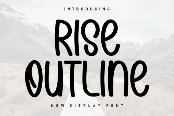 Rise Outline: A Cozy Handwritten Typeface for Brand Identity