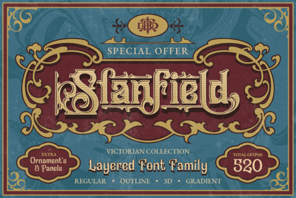 Slanfield: A Premium Victorian Typeface for Authentic Brand Identity