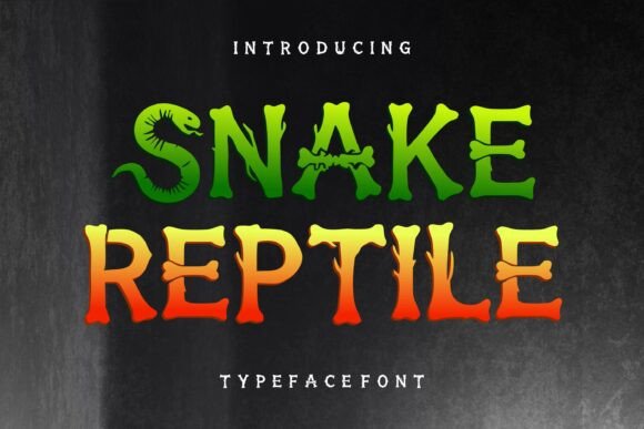 Snake Reptile: The Bold Display Font That Elevates Small Business Branding