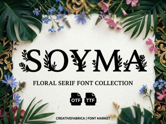 Soyma: The Elegant Serif Font for Handmade Product Design