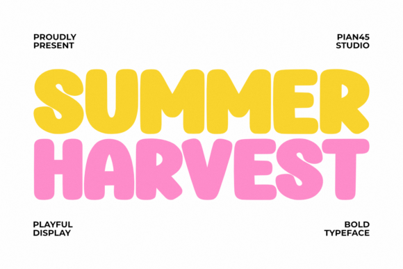 Summer Harvest: A Vibrant Display Typeface for Modern Web Design