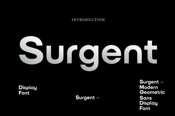 Surgent: The Modern Display Font That Polishes Your Brand Identity
