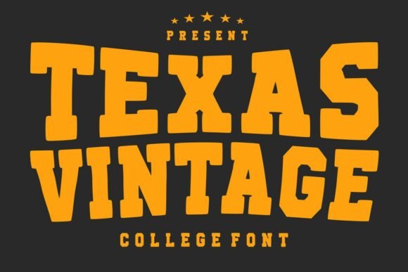 Texas Vintage: A Bold Display Typeface for Editorial Design