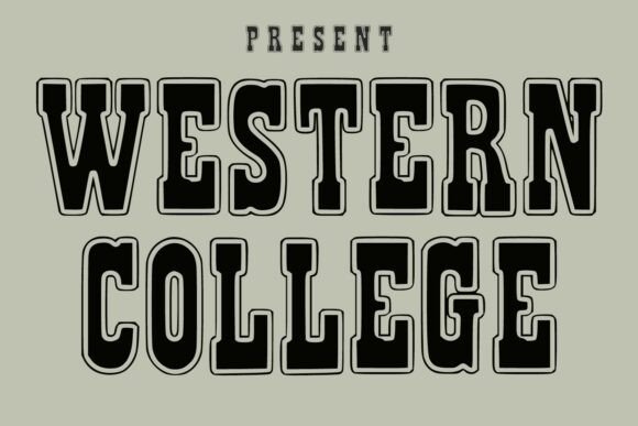 Western College: A Bold Display Font for Editorial Design