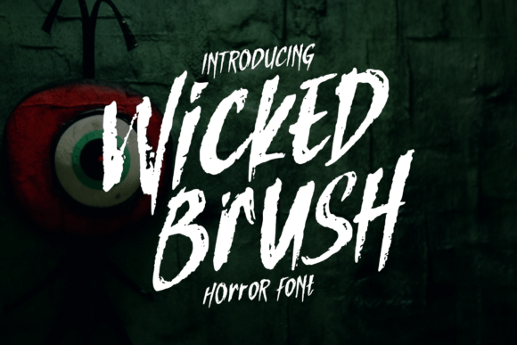 Wicked Brush: A Dark Display Typeface for Handmade Branding